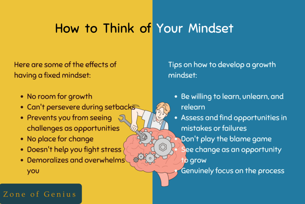 Effects of fixed and growth mindset