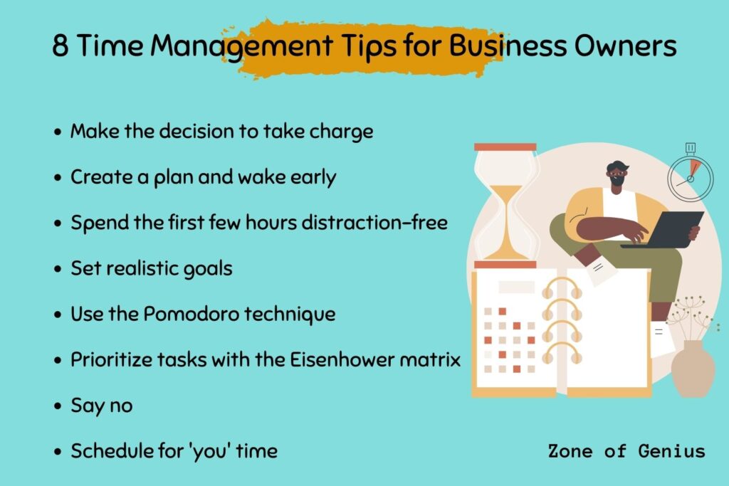 8 Time management tips for business owners