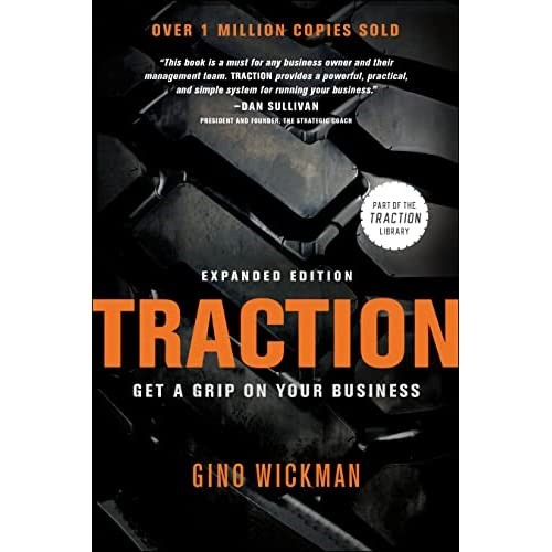 Book cover for Traction by entrepreneur Gino Wickman