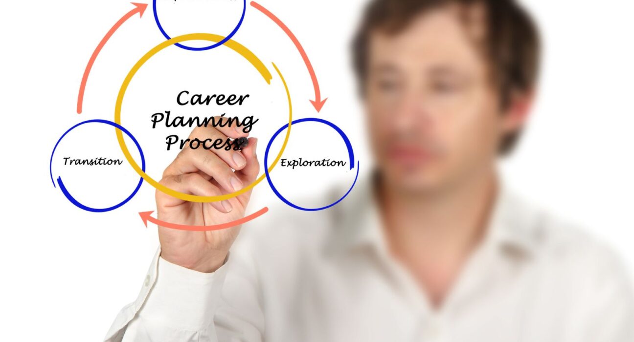 An employer mapping out a career planning process for his employees