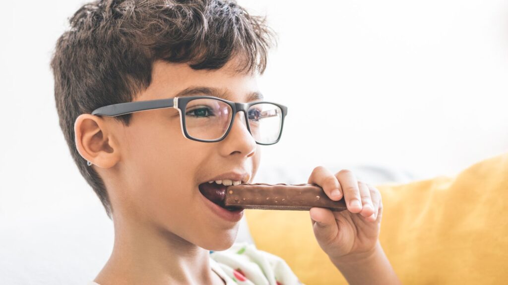 A child eating chocolates